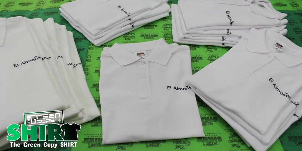 Bordado de Polos para hostelería bares pubs el almazén&nbsp; impresión imprimir Villanueva de la Cañada MADRID